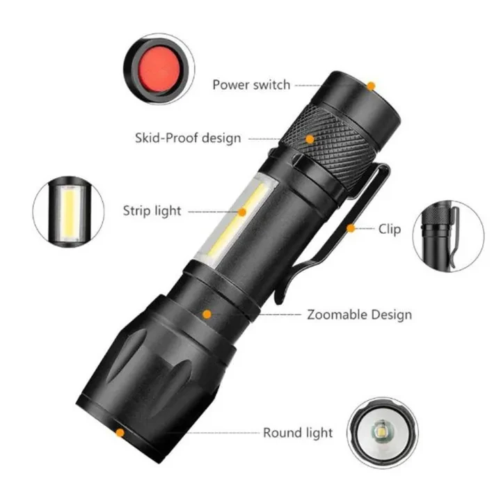 Rechargeable Battery XP-G Q5 Penlight Waterproof Led Flashlight Torch Lamp New 2000 Lumens Shock Resistant Light