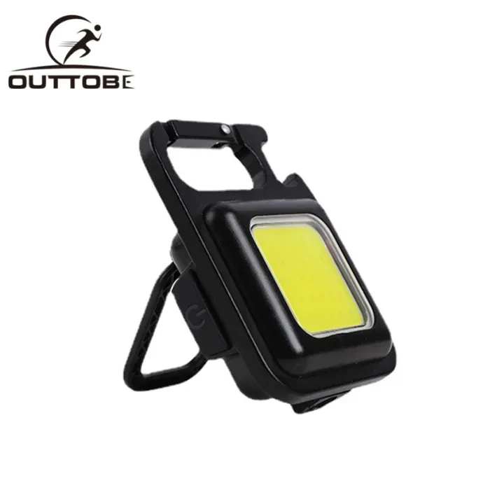 Outtobe Mini LED light Work Light Portable Pocket light Keychains USB Rechargeable Small Light Corkscrew Waterproof Camping Lantern Magnet Design Fishing Lamp 3 Mode